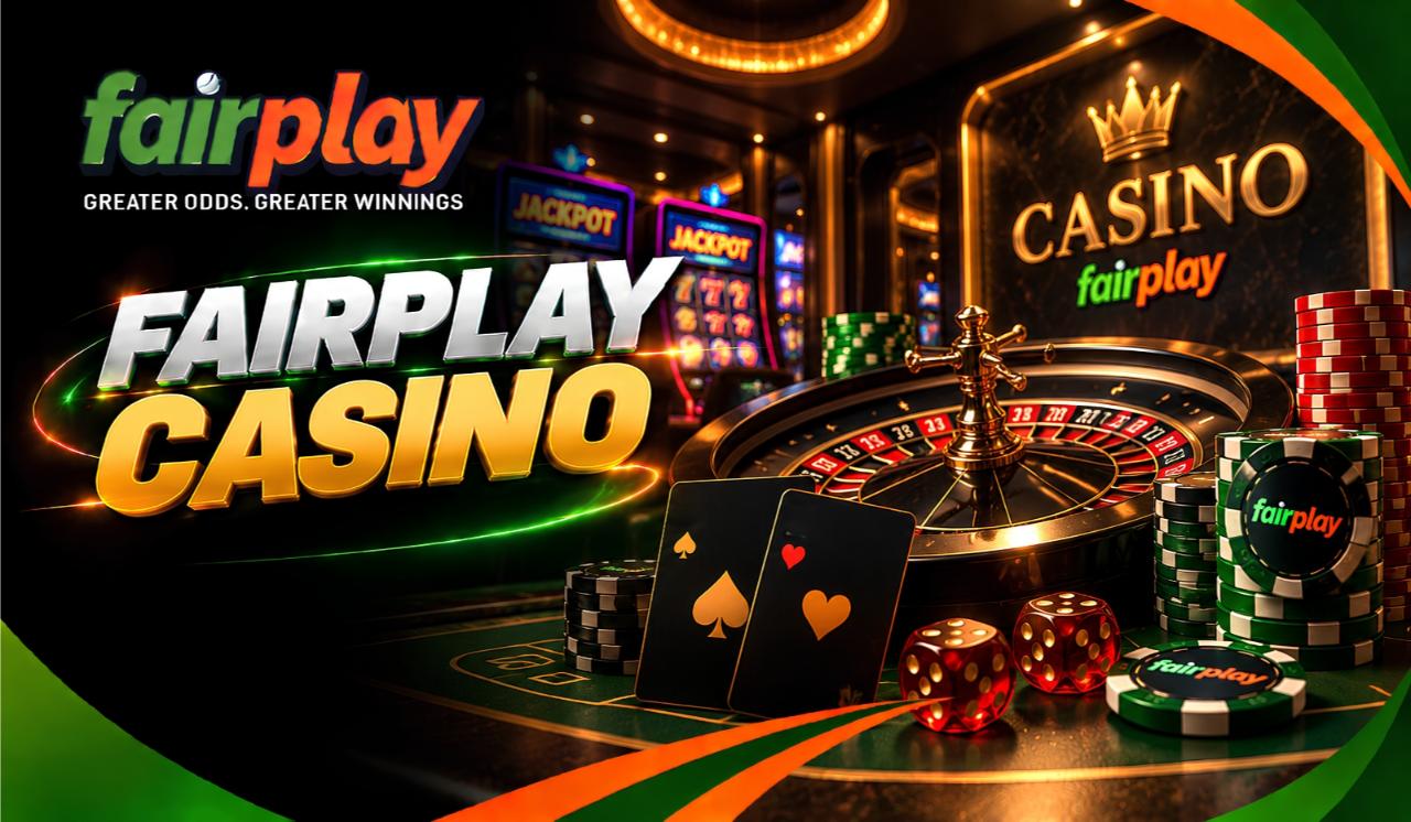 FairPlay Casino: Live casino table with a dealer